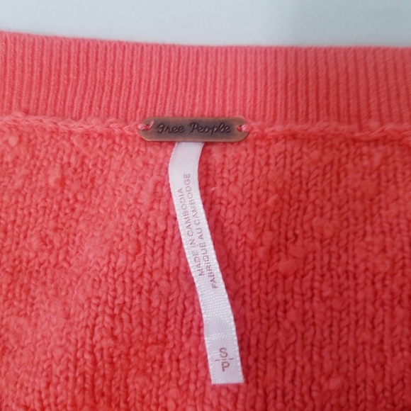 🌸 NEW Free People |‎ Cactus Bloom Sweatshirt, size Small - Picture 4 of 7